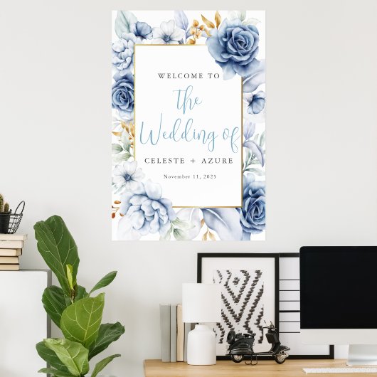 Quelque chose de bleu avant de faire Affiche de bi (Bureau à domicile)