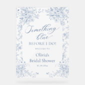 Quelque Chose de Bleu Bienvenue à la Fête de Fianç (Recto)