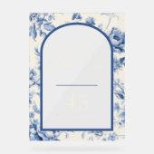 Quelque Chose de Bleu Élégant Chinoiserie Fête de  (Recto)