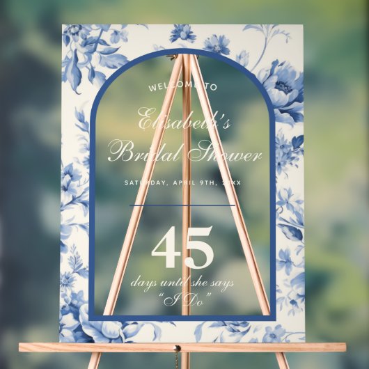 Quelque chose de bleu élégant Chinoiserie Shower d (Neutre)