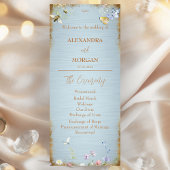 Quelque chose de bleu Élégant programme de mariage