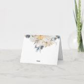 QUELQUE CHOSE DE BLEU - Merci MARIAGE FLORAL (Dos)