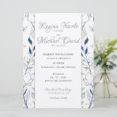 Quelque chose de Blue Flat Faire-part de mariage (Debout devant)