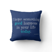 Quelque chose de bon Coussin de 40 cm en coton