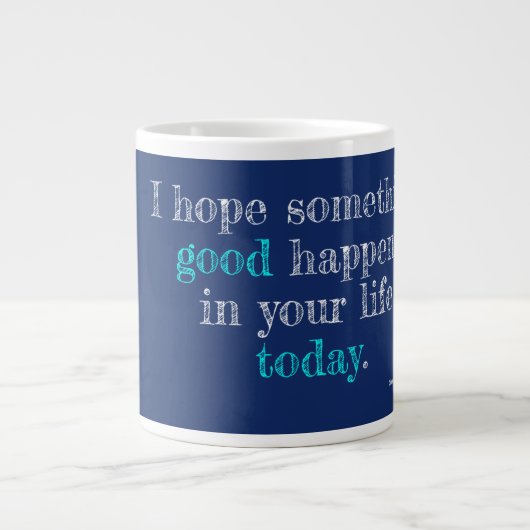 Quelque chose de bon Jumbo Mug (Devant)
