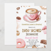 Quelque chose de doux se prépare invitation pour u (Devant / Derrière)