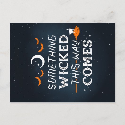 Quelque Chose De Mal Ainsi Venait Carte Postale (Devant)