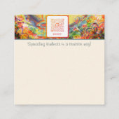 Quelque Chose De Merveilleux Citation Floral Carte (Dos)