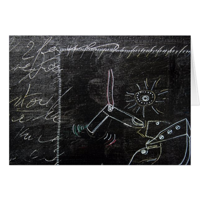 Quelque chose d'étrange sur cette carte Black Canv (Devant horizontal)