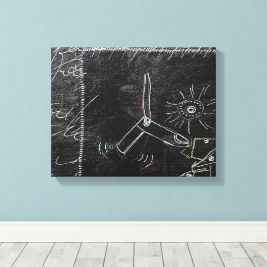 Quelque chose d'étrange sur cette toile noire 1 (Insitu (Plancher de Bois))