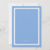 Quelque chose invitation bleue de Fête de la (Dos)