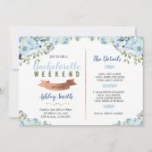 Quelque chose invitation bleue d'itinéraire de (Devant)