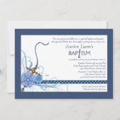 Quelque chose invitation religieuse bleue (Devant)