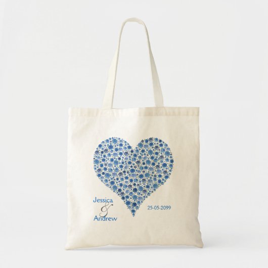 Quelque chose sac bleu de cadeau de faveur de (Devant)