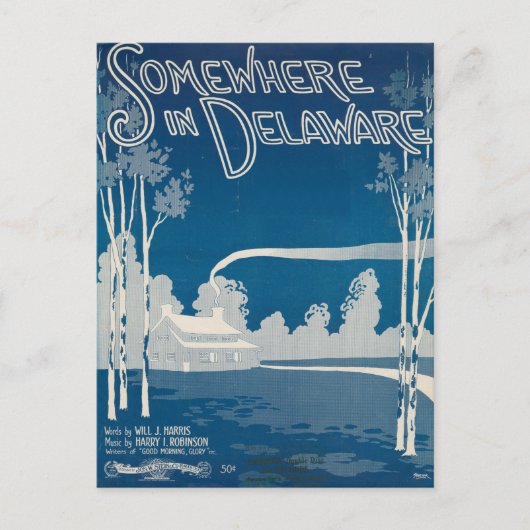 Quelque Part Dans La Carte Postale Delaware (Devant)