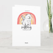 QUELQUE PART LÀ-BAS Carte commémorative Chow (Dos)