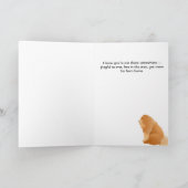 QUELQUE PART LÀ-BAS Carte commémorative Chow (Intérieur)