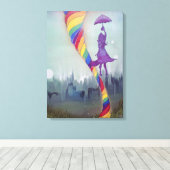 Quelque part sous l'impression en toile (Insitu (Plancher de Bois))