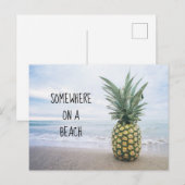 Quelque part sur une carte postale de plage (Devant / Derrière)