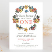 Quelques Bunny Pâques Première Invitation d'annive