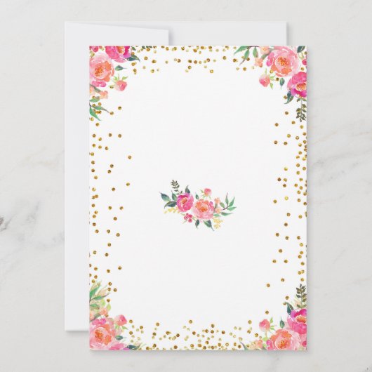 Quelques Bunny Pâques Printemps Invitations Annive (Dos)