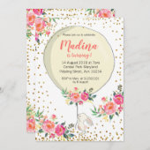 Quelques Bunny Pâques Printemps Invitations Annive (Devant / Derrière)