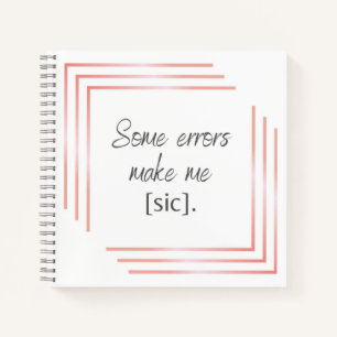 Quelques erreurs Carnet Carré chic
