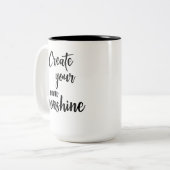 Quelques jours vous devez créer votre propre tasse (Devant gauche)