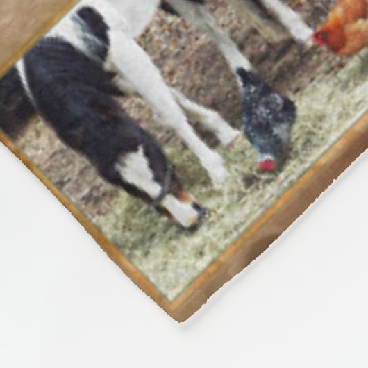Quelques poulets et une couverture de cheval (Coin)