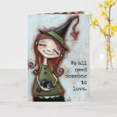 Quelqu'un à aimer - Carte de voeux (Fleur jaune)