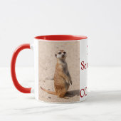 Quelqu'Un A-T-Il Dit Du Café ? Meerkat Coffee Mug (Gauche)