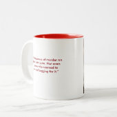 Quelqu'un a tué sa tasse de rédacteur (Devant gauche)