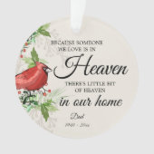 Quelqu'Un Au Ciel Cardinal Green Photo Acrylique (devant)