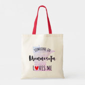 Quelqu'Un Au Minnesota M'Aime Sac fourre-tout (Dos)