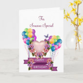 Quelqu'un carte d'anniversaire spéciale (Fleur jaune)