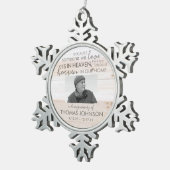 Quelqu'Un Dans Le Ciel Flocon De Neige Ornement Ph (Vue impression)