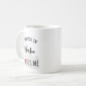 Quelqu'Un Dans L'Idaho M'Aime Mapper La Mug De Caf (Devant gauche)