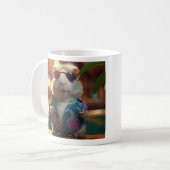 Quelqu'Un Dit Vacances Guinée Cochon Café Mug (Devant gauche)