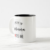 Quelqu'Un En Alabama M'Aime Carte Café Mug (Devant gauche)