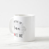 Quelqu'Un En Iowa M'Aime Carte Café Mug (Devant gauche)
