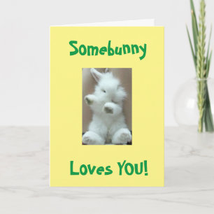 QUELQU'UN VOUS AIME....****MOI**** CARTE DE PÂQUES