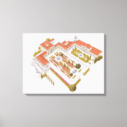 Queluz Nationaal Paleis. Lissabon Portugal Canvas Afdruk (Voorkant)