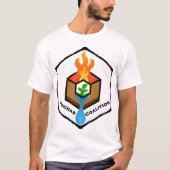 Quenching Charcoal white T-Shirt (Devant)