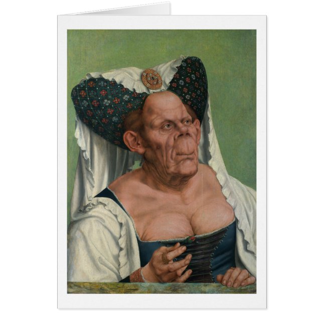 Quentin Massys - dame âgée grotesque, 1515 (Devant)
