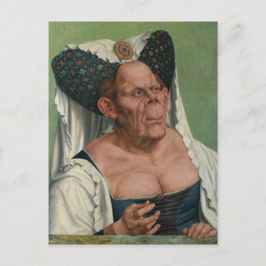 Quentin Massys, Ugly Duchess, ca. 1525 Briefkaart (Voorkant)