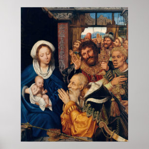Quentin Matsys - De Aanbidding door de Wijzen Poster
