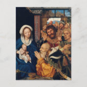 Quentin Matsys - de Adoratie Magi Briefkaart (Voorkant)