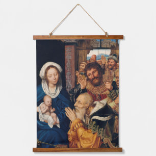 Quentin Matsys - de Adoratie Magi Hangend Wandkleed