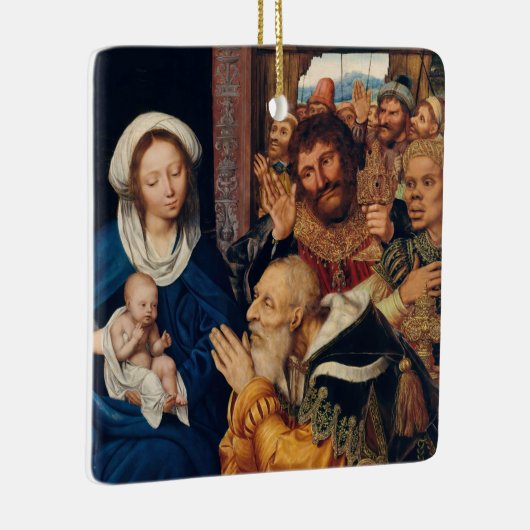Quentin Matsys - de Adoratie Magi Keramisch Ornament (Rechts)