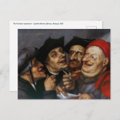 Quentin Matsys - de koopovereenkomst Briefkaart (Voorkant / Achterkant)